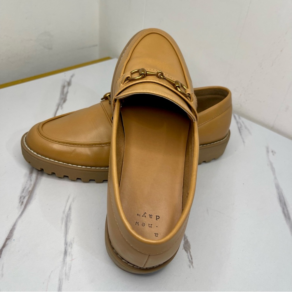 Chunky Platform Loafers Low Heel Flats Lug Sole SlipOn Penny Loafers OfficeWork - Picture 11 of 11